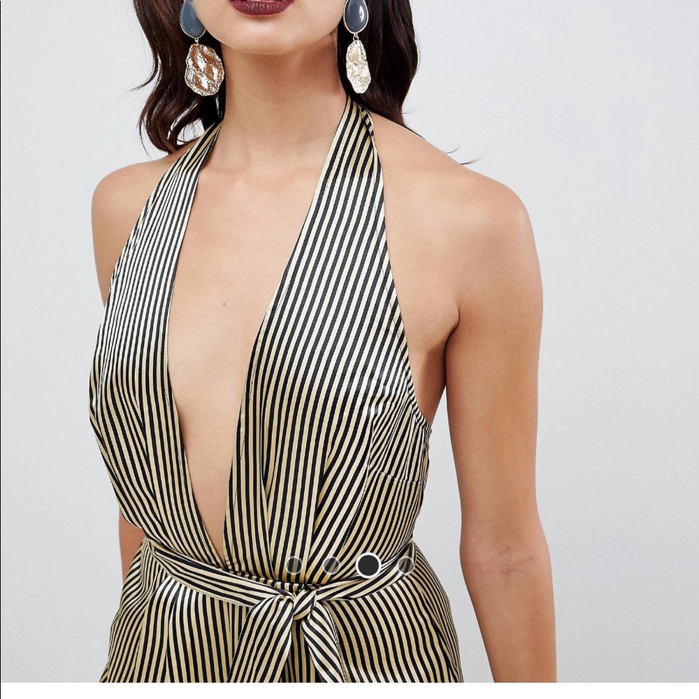 Satin Halter Jumpsuit